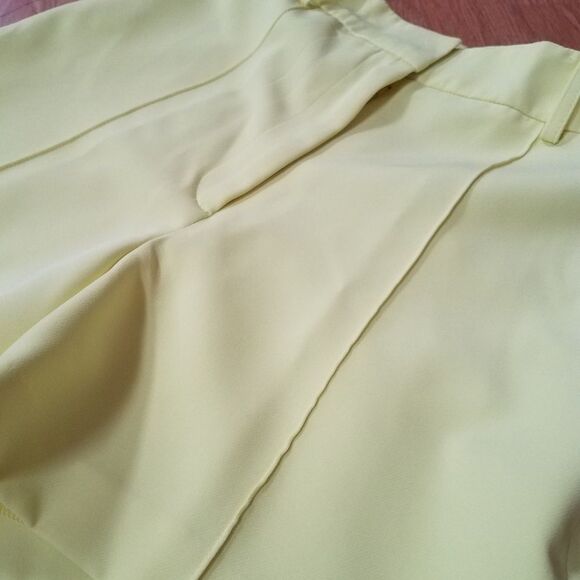 Milly Yellow Hayden Trouser Shorts sz 0 - Picture 4 of 8